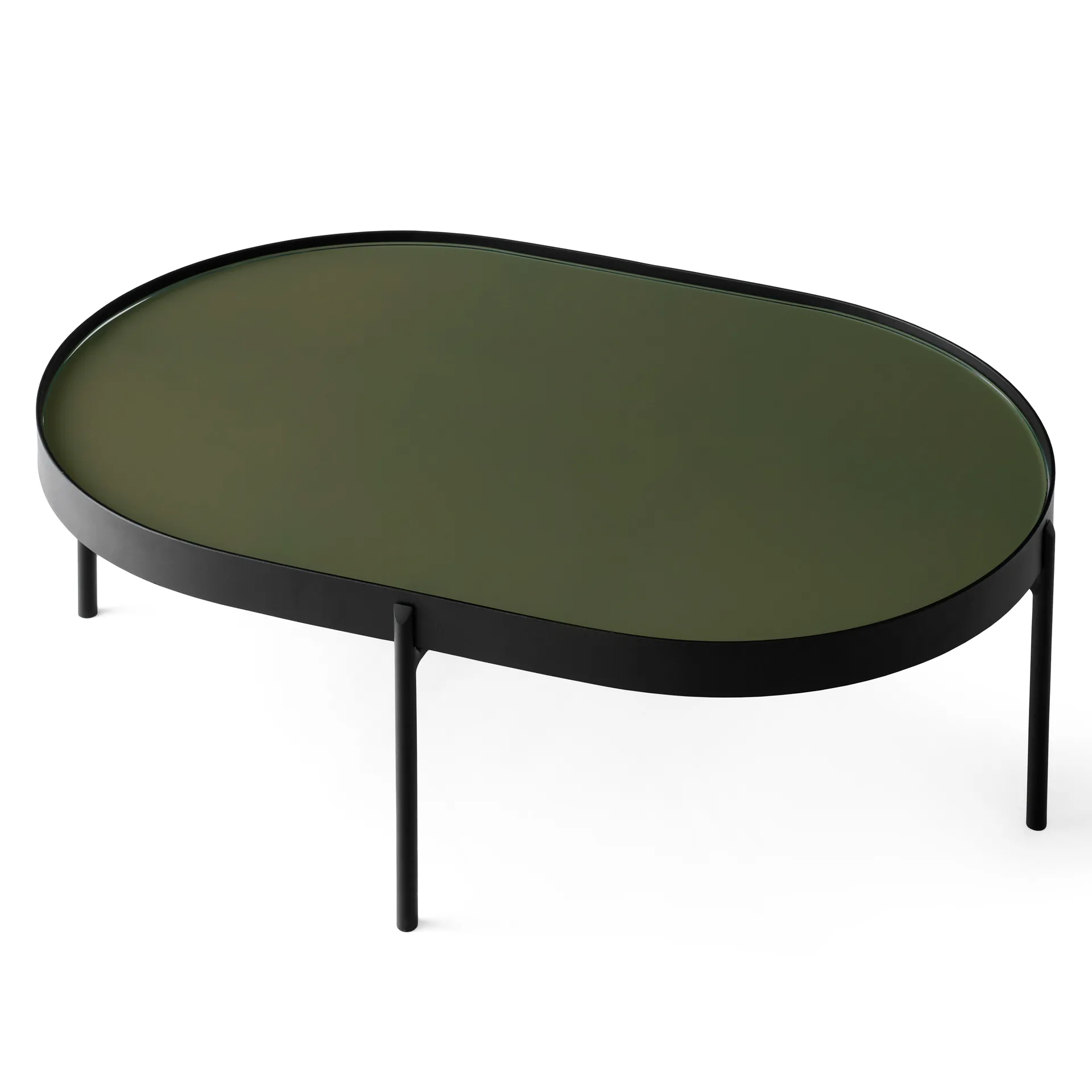 Mesa de centro NoNo L 59.5x96,5 cm, Preto-cinza escuro Audo Copenhagen