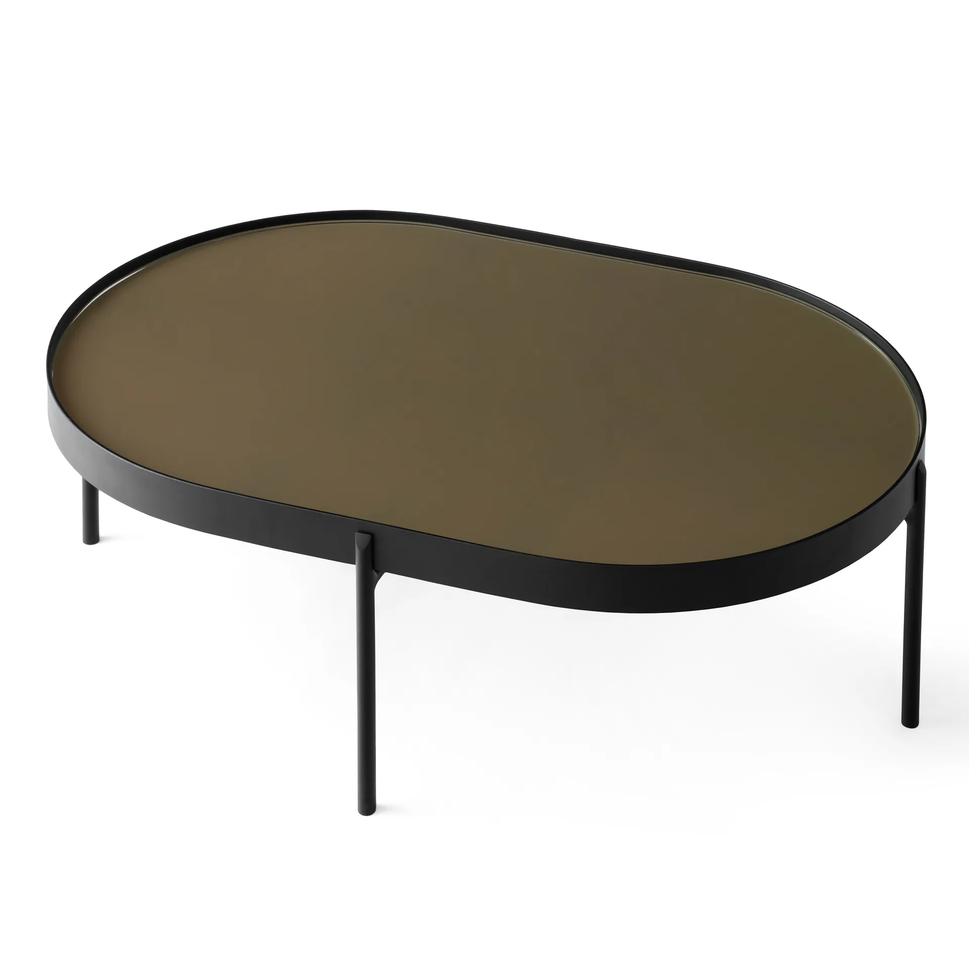 Mesa de centro NoNo L 59.5x96,5 cm, Preto-marrom Audo Copenhagen