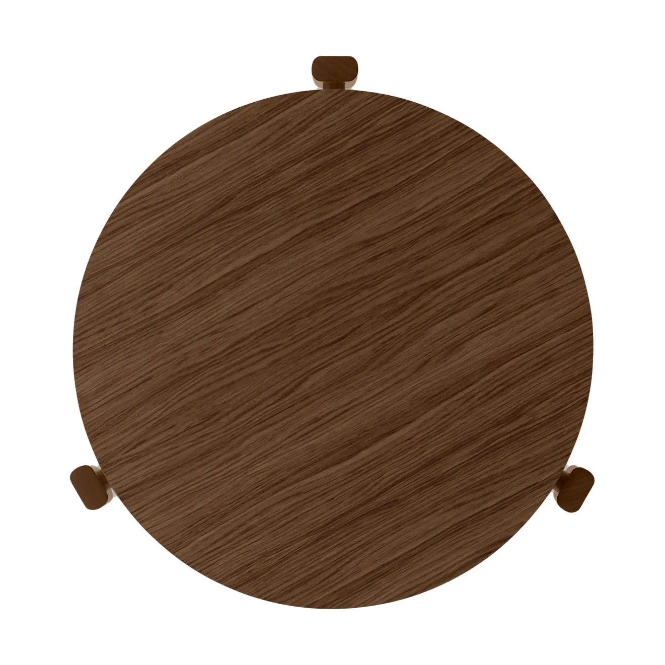 Mesa de centro Passage, Carvalho tingido escuro, Ø50 cm Audo Copenhagen