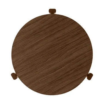 Mesa de centro Passage - Carvalho tingido escuro, Ø50 cm - Audo Copenhagen