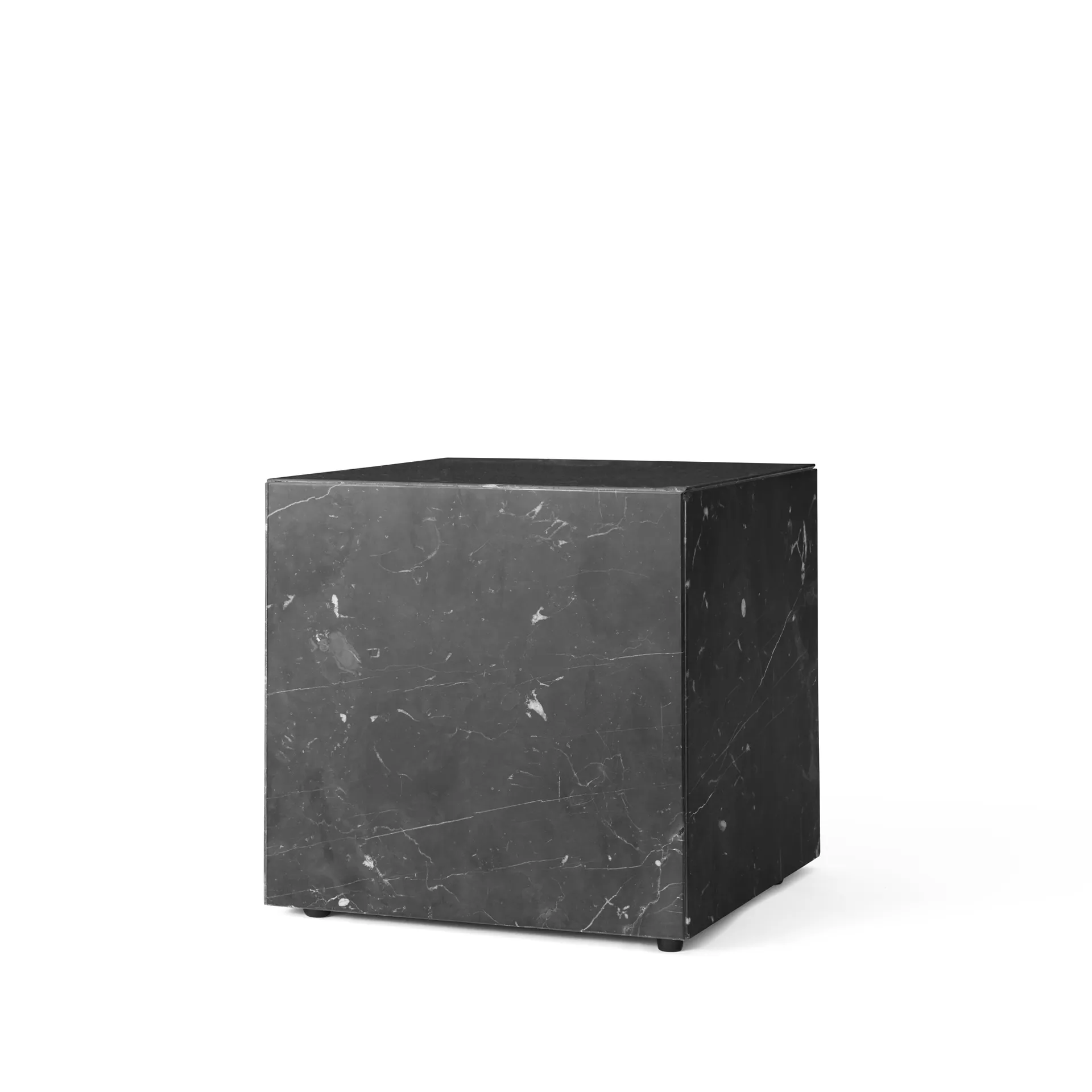 Mesa de centro Plinth, black, cube Audo Copenhagen
