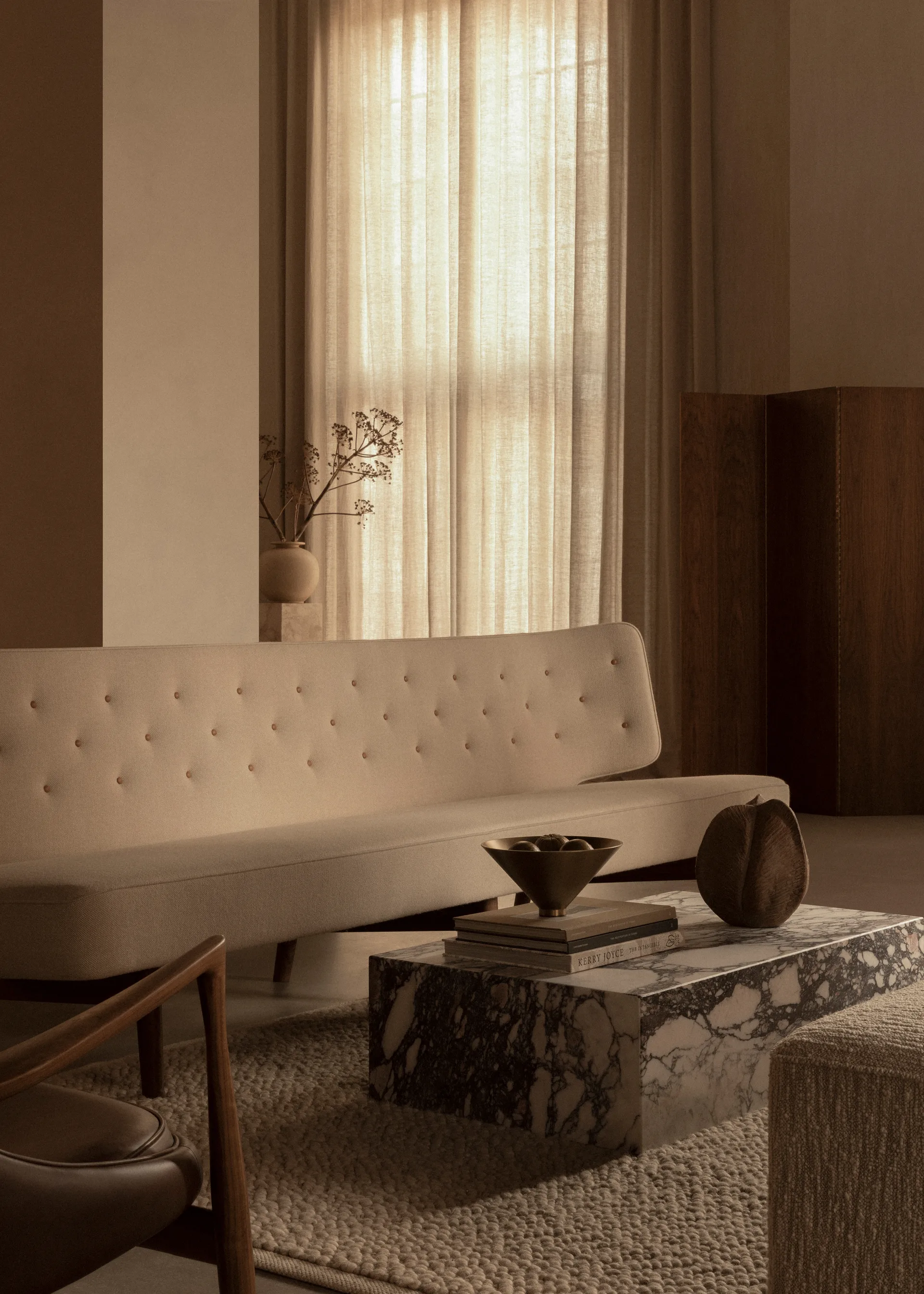 Mesa de centro Plinth, multi, rose, low Audo Copenhagen