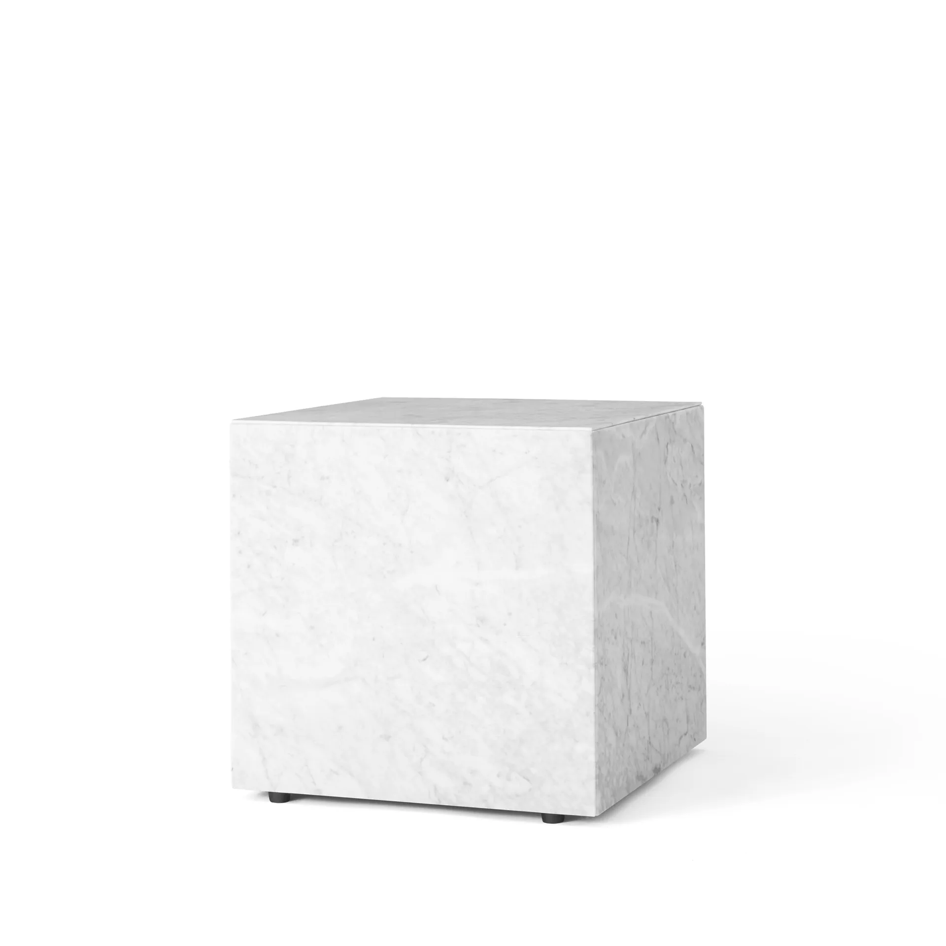 Mesa de centro Plinth, white, cube Audo Copenhagen