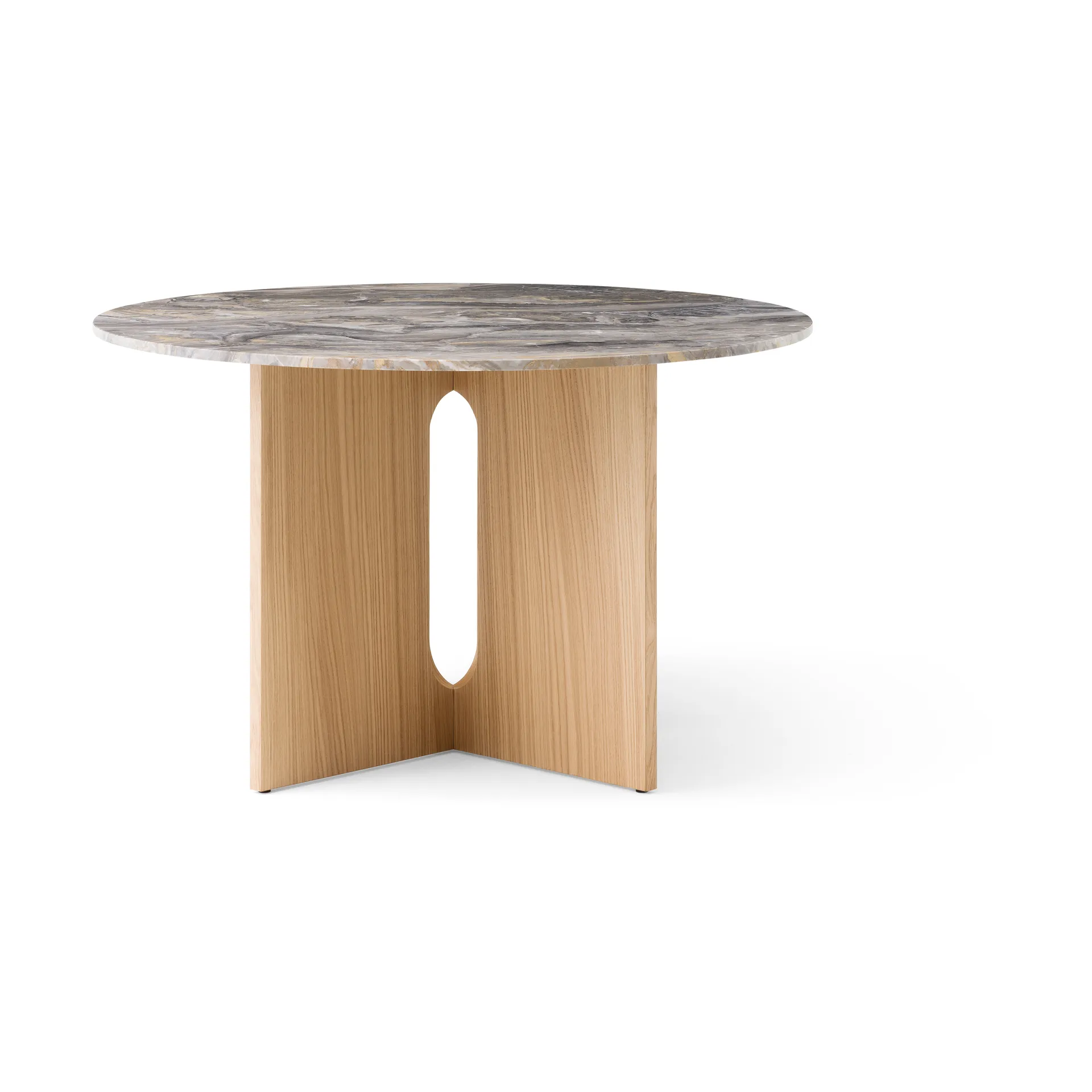 Mesa de jantar Androgyne, Grey galaxy-carvalho não tratado Audo Copenhagen