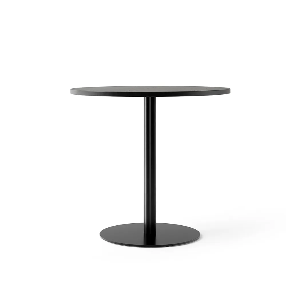 Mesa de jantar Harbour Column, Oak black-estante preta, 80 cm Audo Copenhagen
