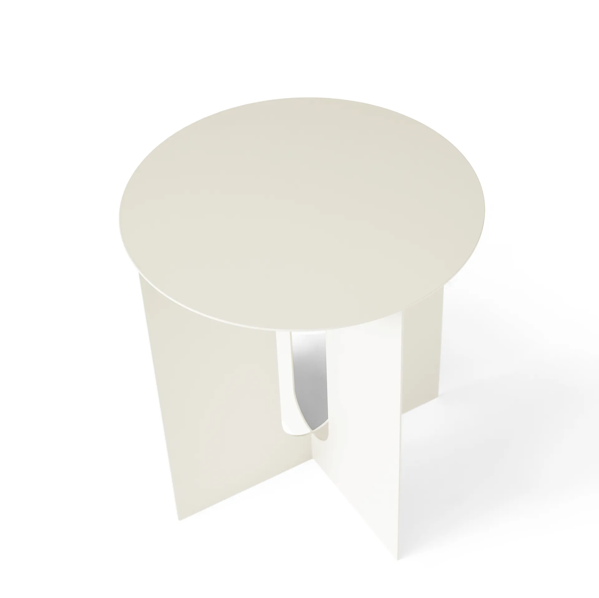 Mesa lateral Androgyne Ø40x43 cm, ivory white Audo Copenhagen