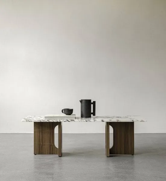 Mesa lounge Androgyne, Carvalho escuro-Calacatta viola Audo Copenhagen