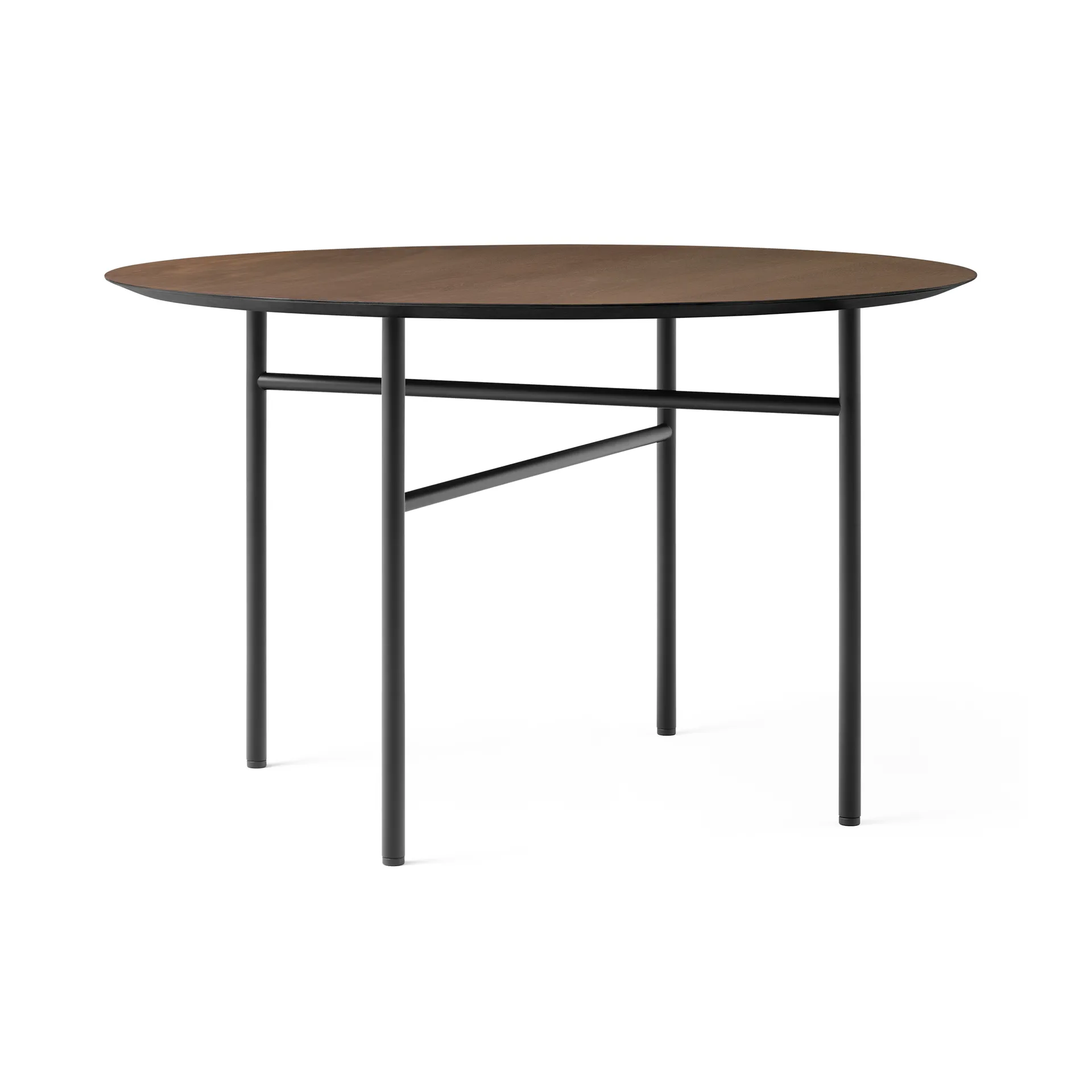 Mesa Snaregade redonda, Carvalho preto-escurecido, Ø120 cm Audo Copenhagen