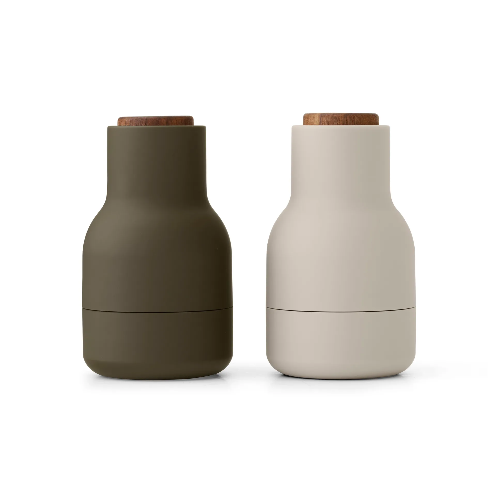 Moedor de especiarias Bottle Grinder 2-unidades, Verde hunting-bege-nogueira Audo Copenhagen