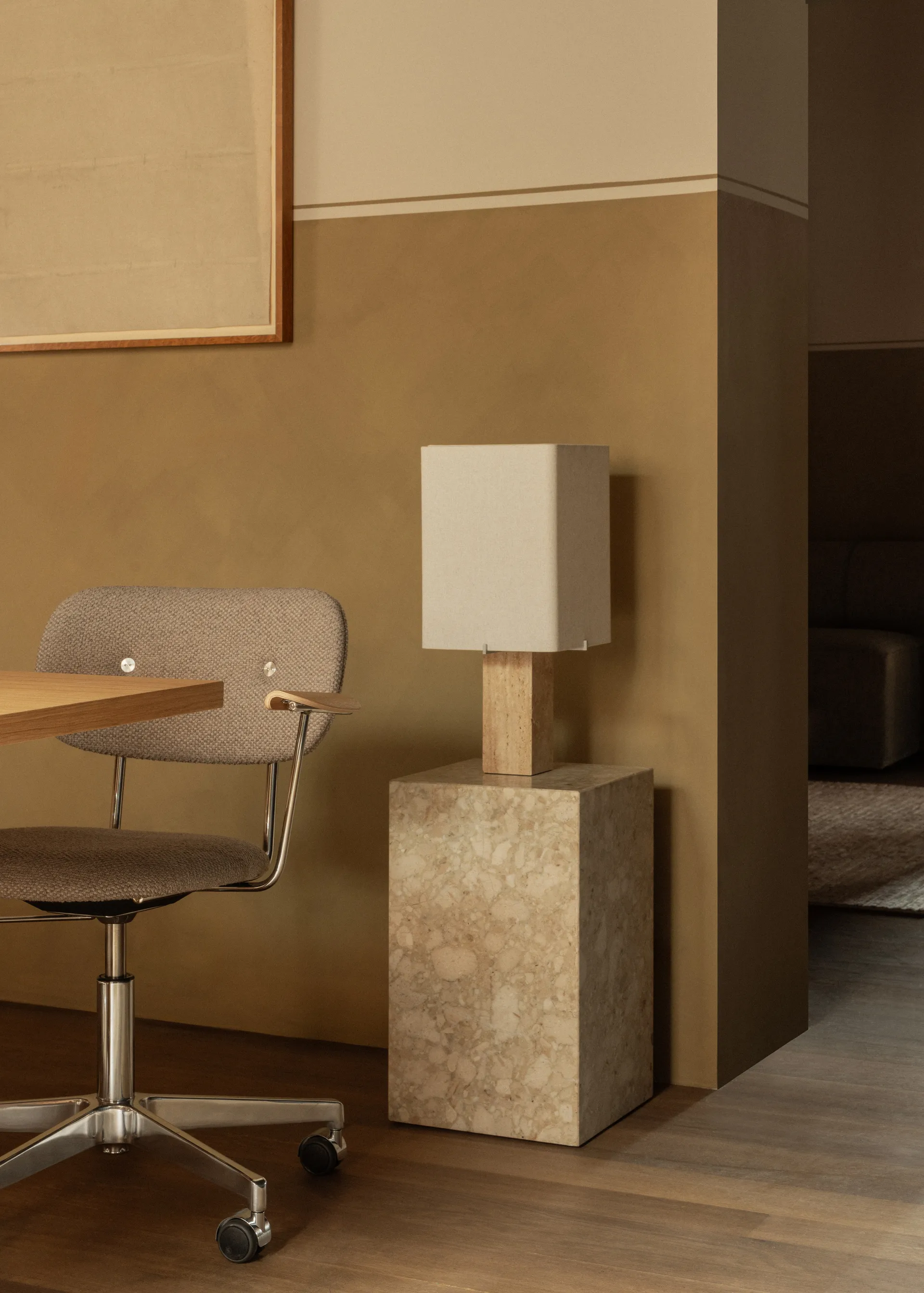 Nonna candeeiro de mesa 49 cm, Travertino-areia Audo Copenhagen