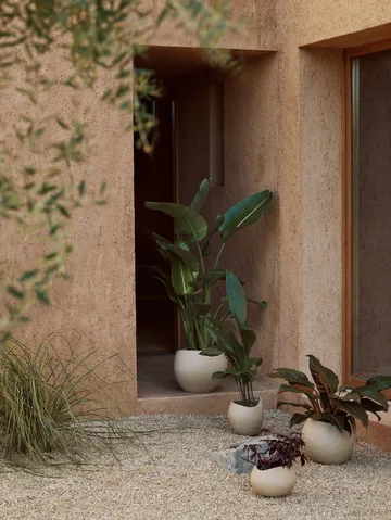 Plantas vaso de flores 32 cm - Marfim (Ivory) - Audo Copenhagen