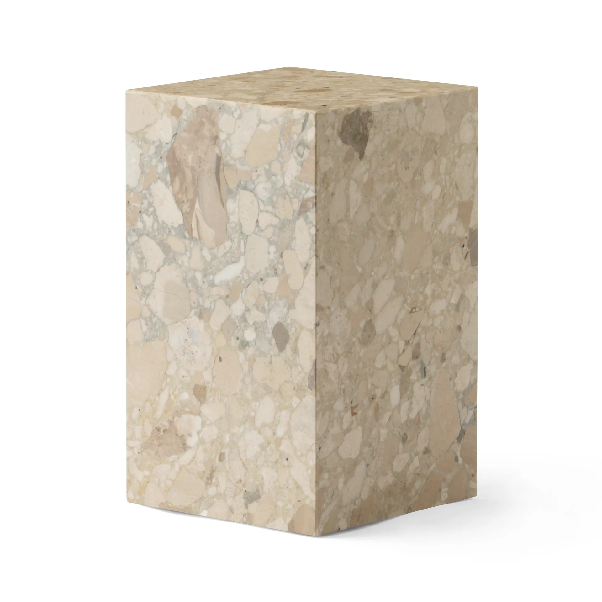 Plinth tall mesa lateral 30x30x51 cm, Kunis Breccia Audo Copenhagen
