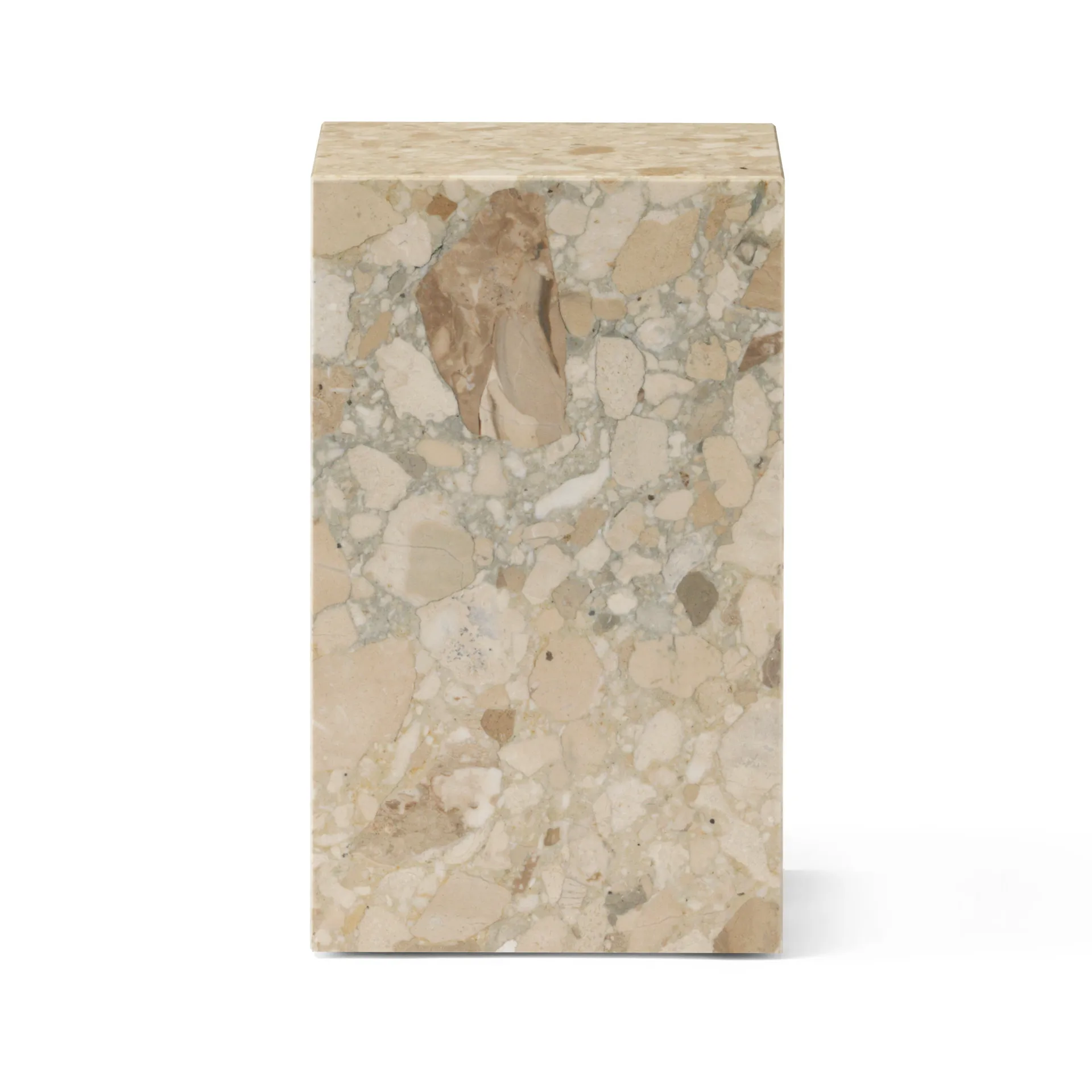 Plinth tall mesa lateral 30x30x51 cm, Kunis Breccia Audo Copenhagen