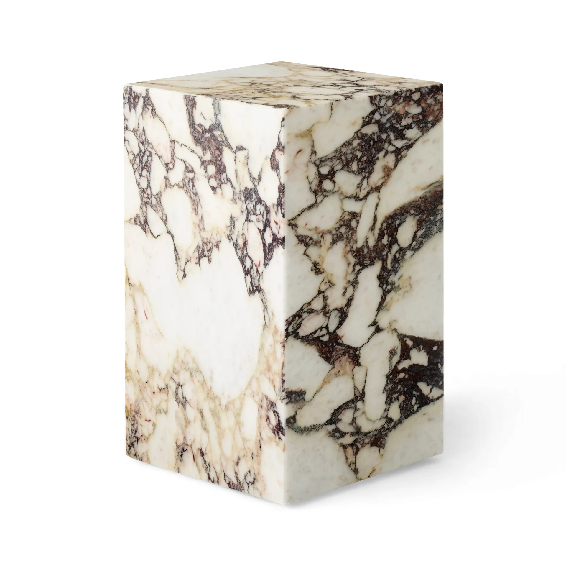 Plinth tall mesa lateral 30x30x51 cm, Multi rose Audo Copenhagen