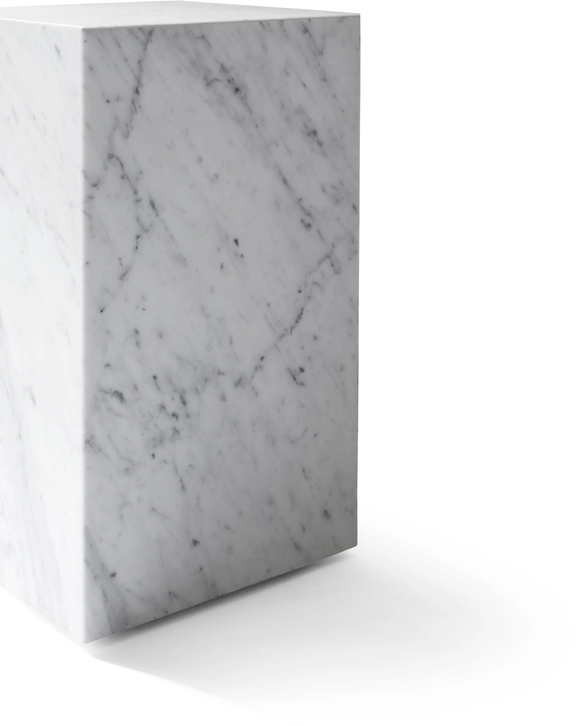 Plinth tall mesa lateral 30x30x51 cm, White Audo Copenhagen