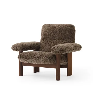 Poltrona Brasilia - Dark oak-Root sheepskin - Audo Copenhagen