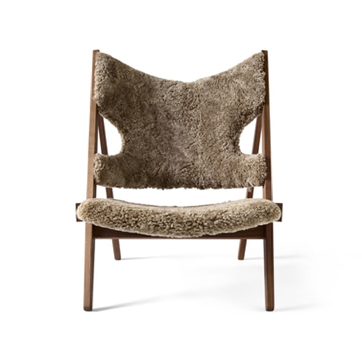Poltrona Knitting - pele de ovelha sahara, suporte em nogueira - Audo Copenhagen