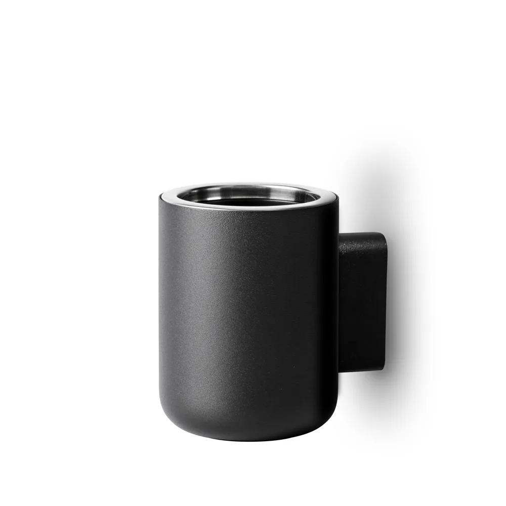 Porta-escovas de dentes, preto, mural Audo Copenhagen