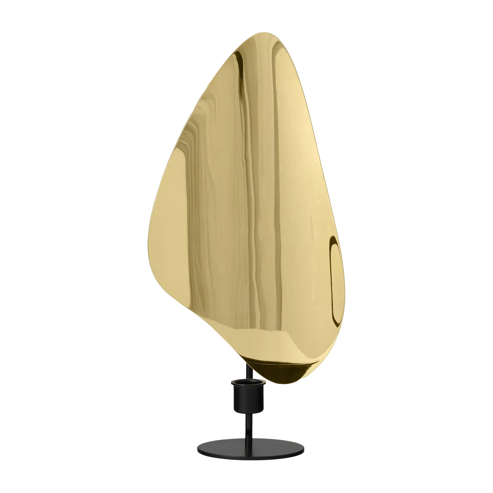 Porta velas Flambeau 34 cm, Latão polido a preto Audo Copenhagen