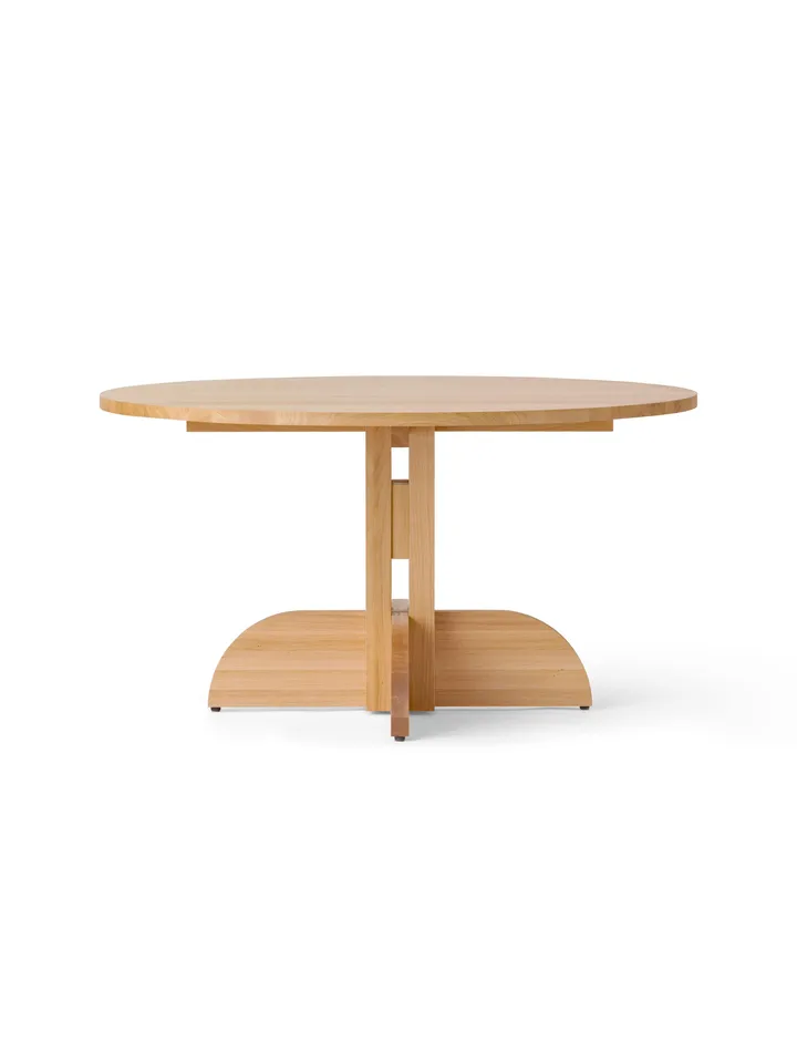 Puffin mesa de jantar em carvalho mac maciço natural - Carvalho natural, Ø140 cm - Audo Copenhagen