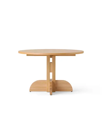 Puffin mesa de jantar em folha de carvalho natural - Folheado de carvalho natural, Ø120 cm - Audo Copenhagen