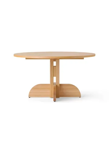 Puffin mesa de jantar em folha de carvalho natural - Folheado de carvalho natural, Ø140 cm - Audo Copenhagen