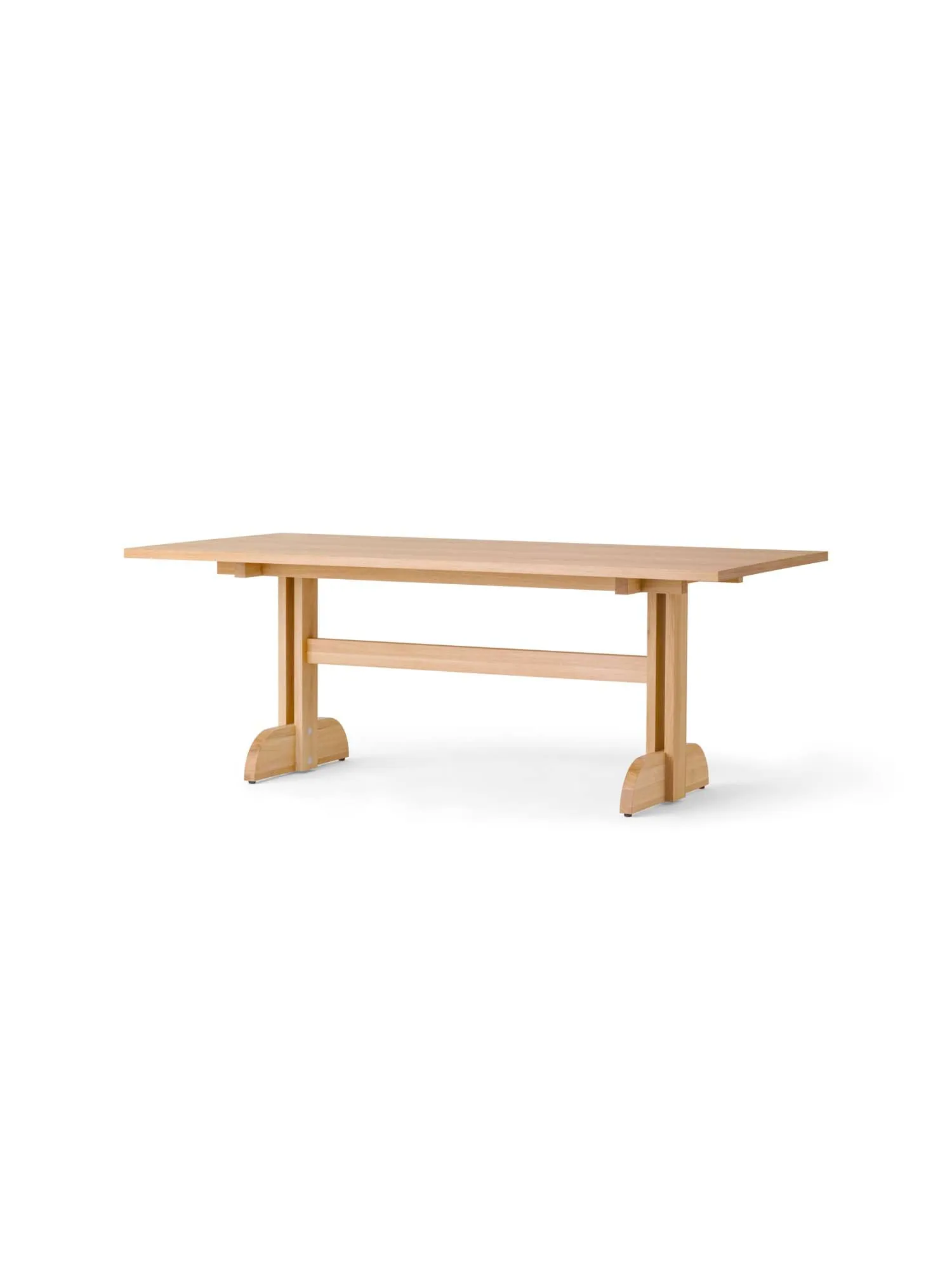 Puffin mesa de jantar em folha de carvalho natural, Folheado de carvalho natural, 200x95 cm Audo Copenhagen
