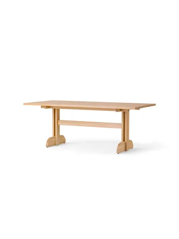 Puffin mesa de jantar em folha de carvalho natural - Folheado de carvalho natural, 200x95 cm - Audo Copenhagen