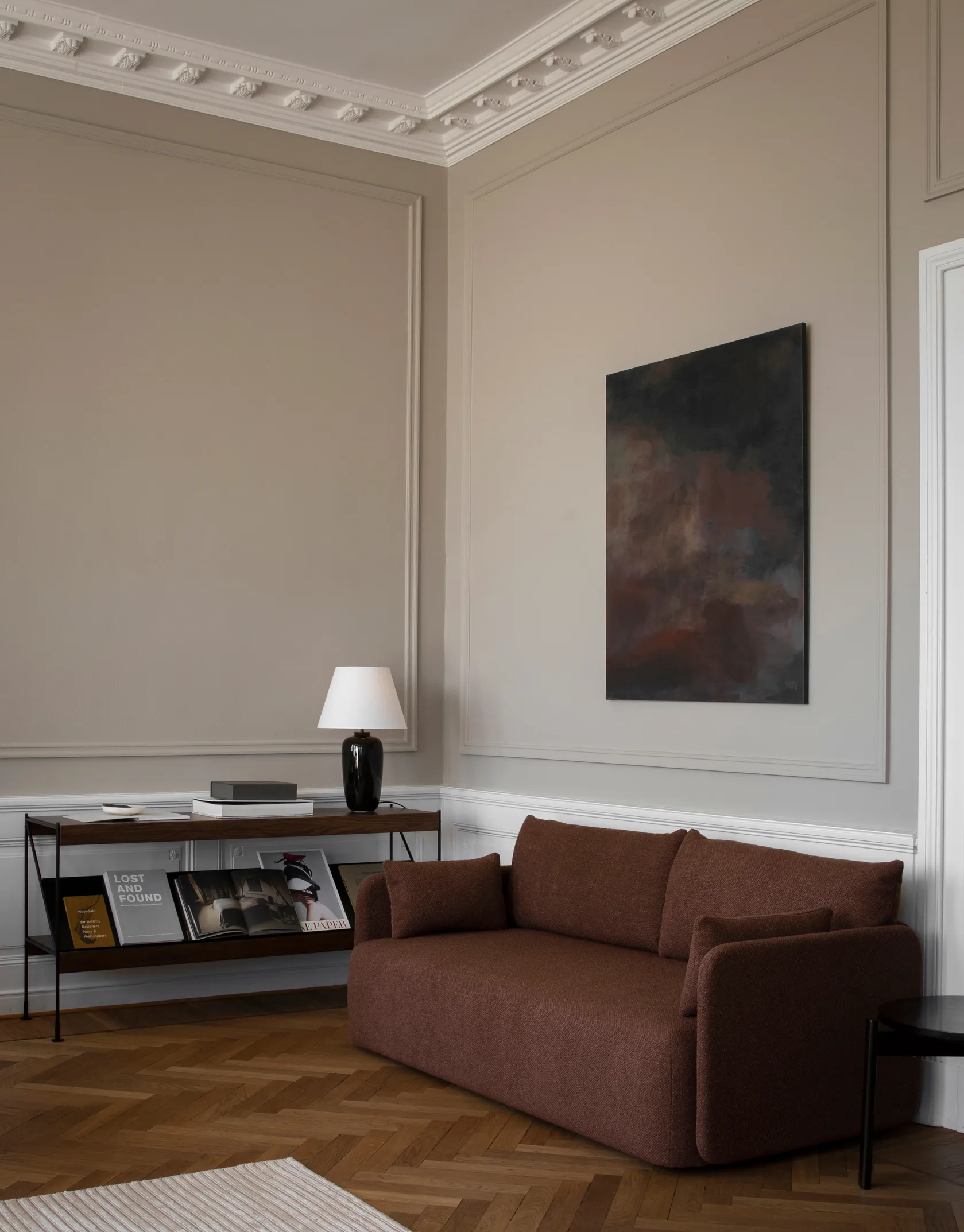 Sofá 2 assentos Offset, Audo Bouclé 08 Bordeaux  Audo Copenhagen