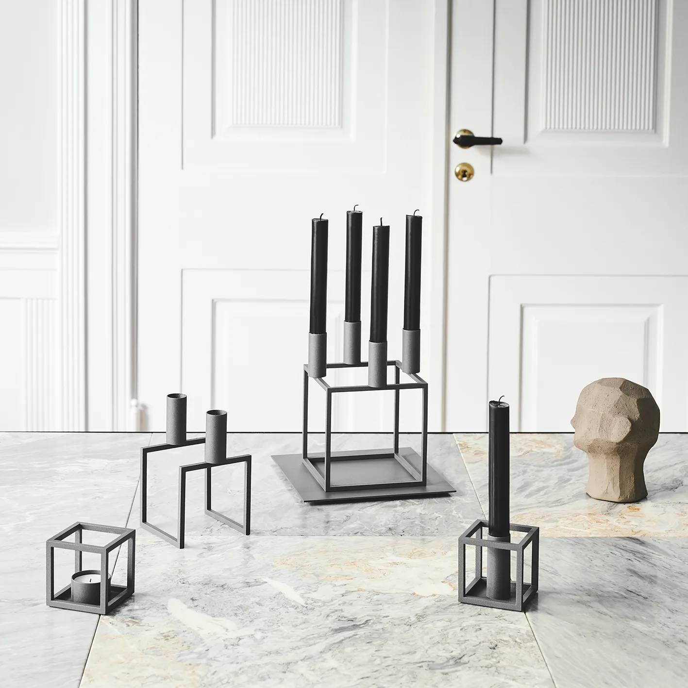 Suporte de velas Kubus 1 , cinza Audo Copenhagen