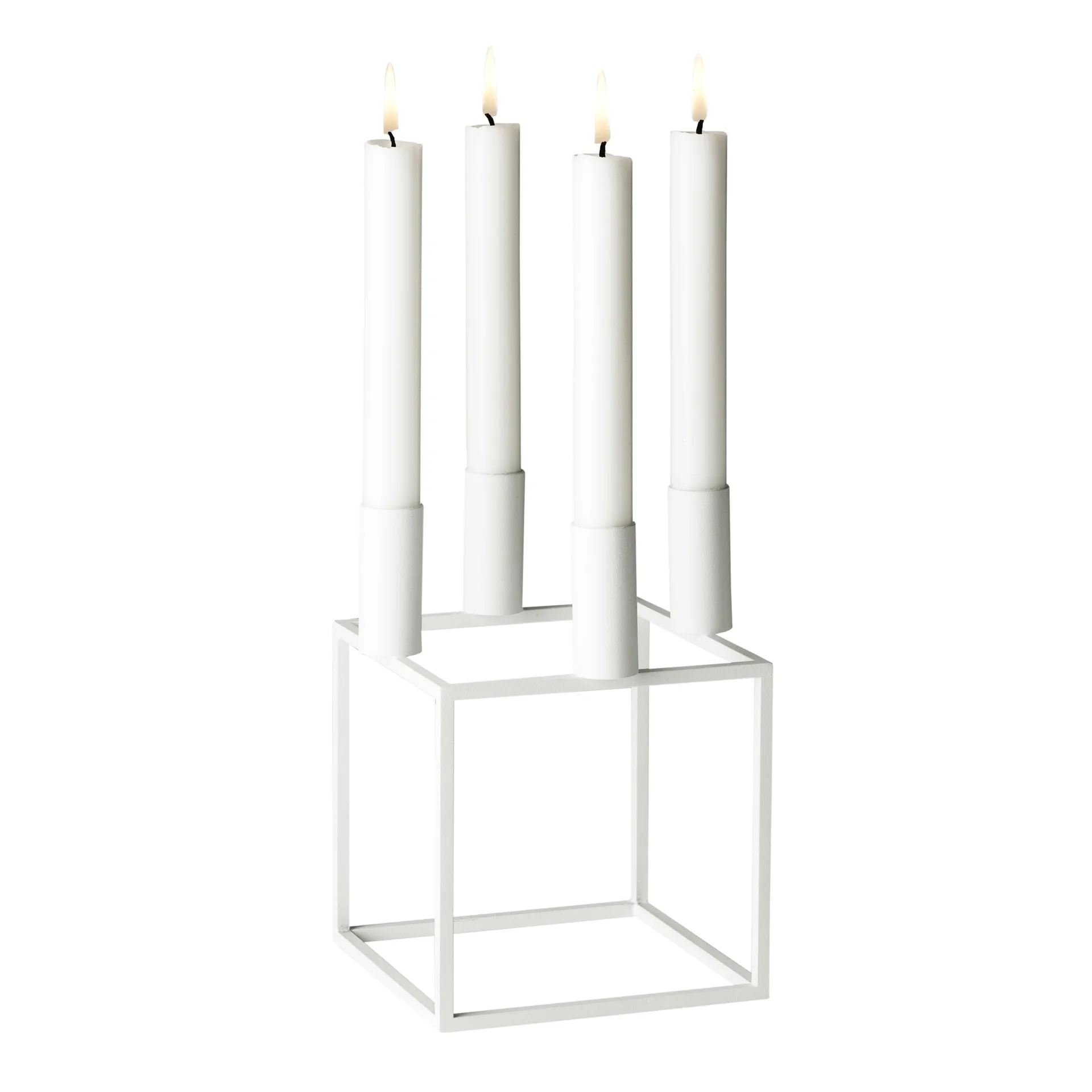 Suporte de velas Kubus 4, branco Audo Copenhagen