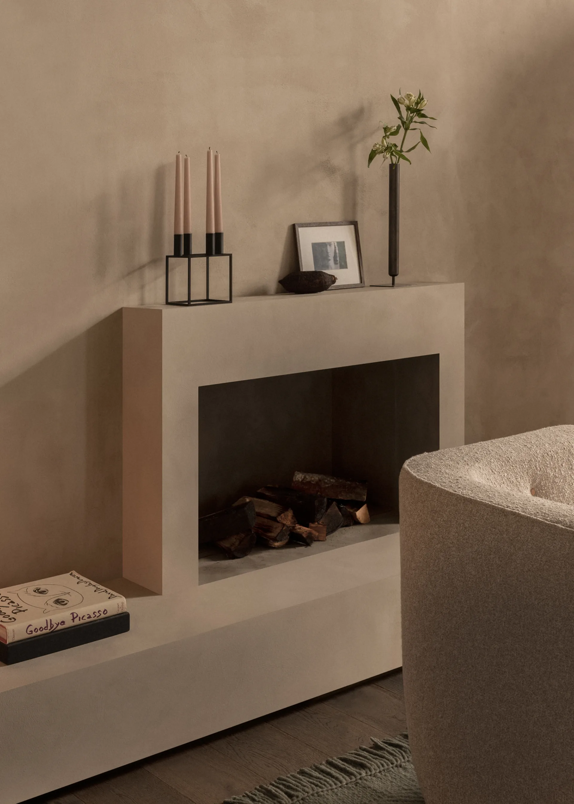 Suporte de velas Kubus 4, preto Audo Copenhagen