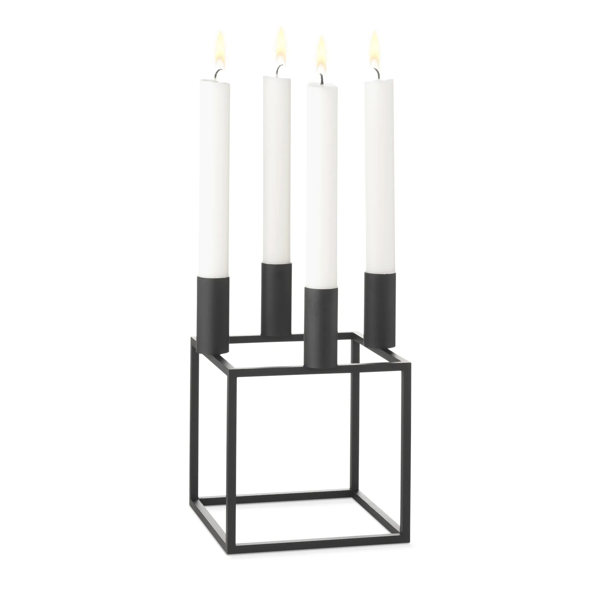 Suporte de velas Kubus 4, preto Audo Copenhagen