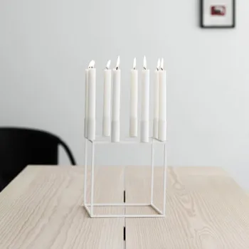 Suporte de velas Kubus 8, branco Audo Copenhagen