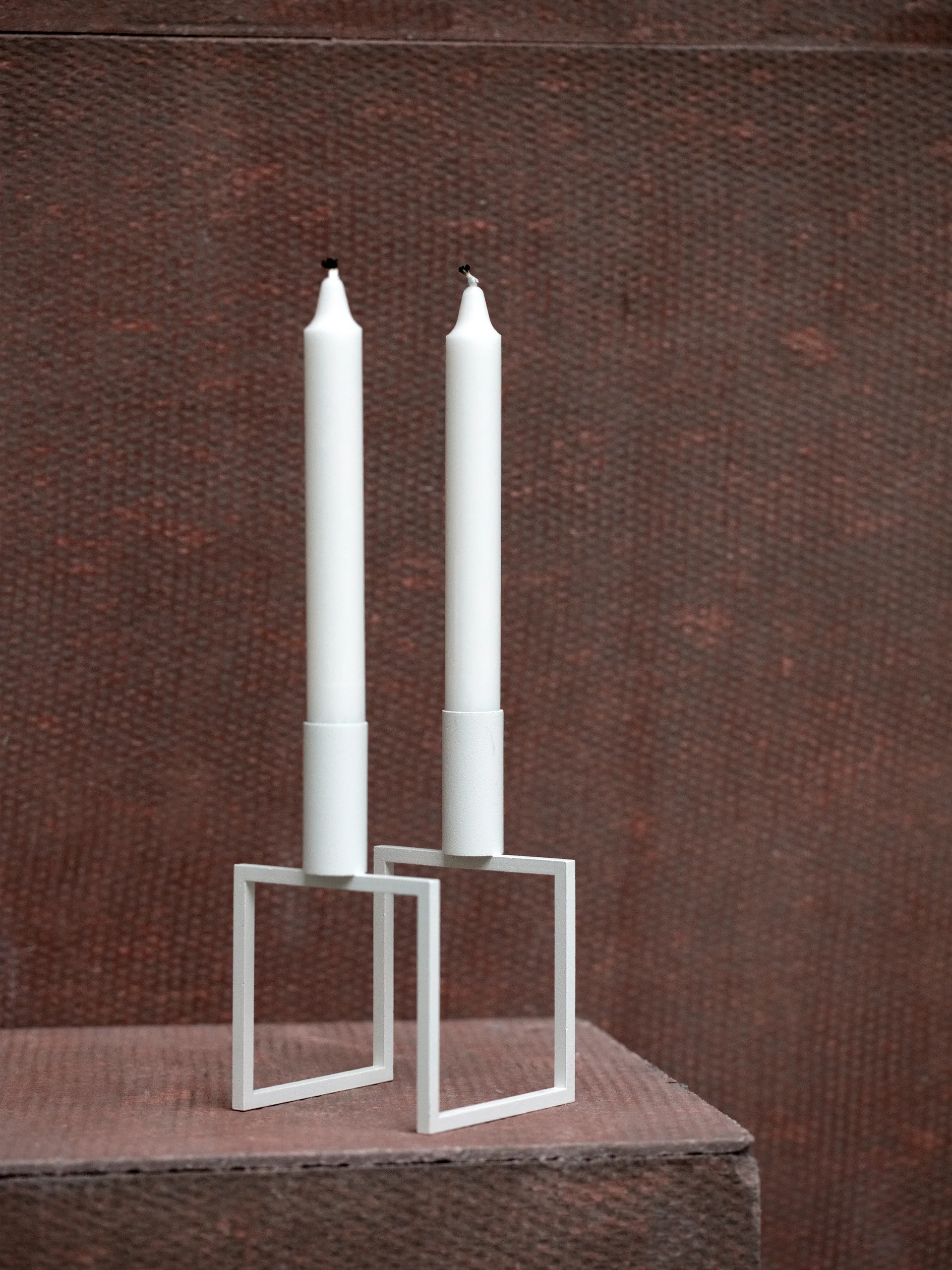 Suporte de velas Line, branco Audo Copenhagen