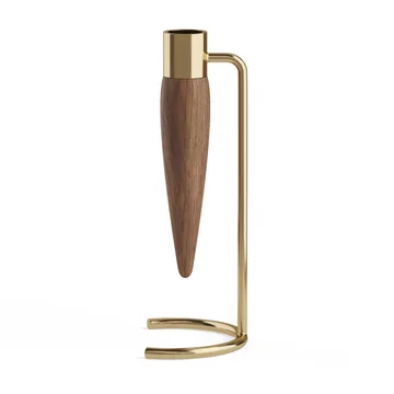 Suporte para velas Umanoff - latão polido-nogueira - Audo Copenhagen