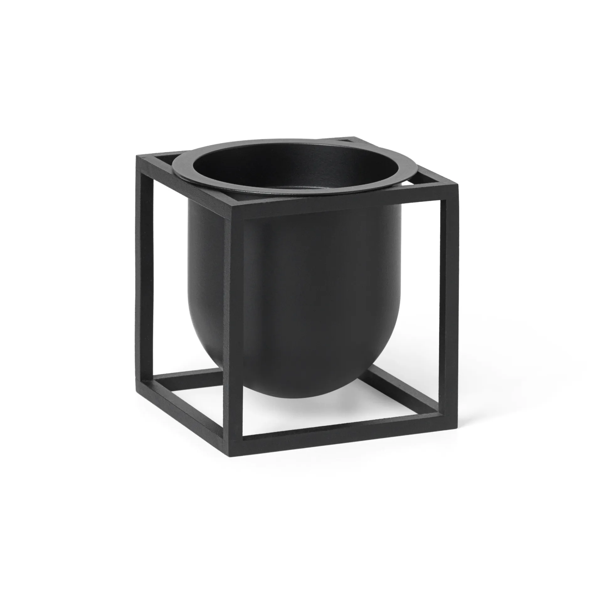 Vaso de flores Kubus 10 cm, Preto Audo Copenhagen