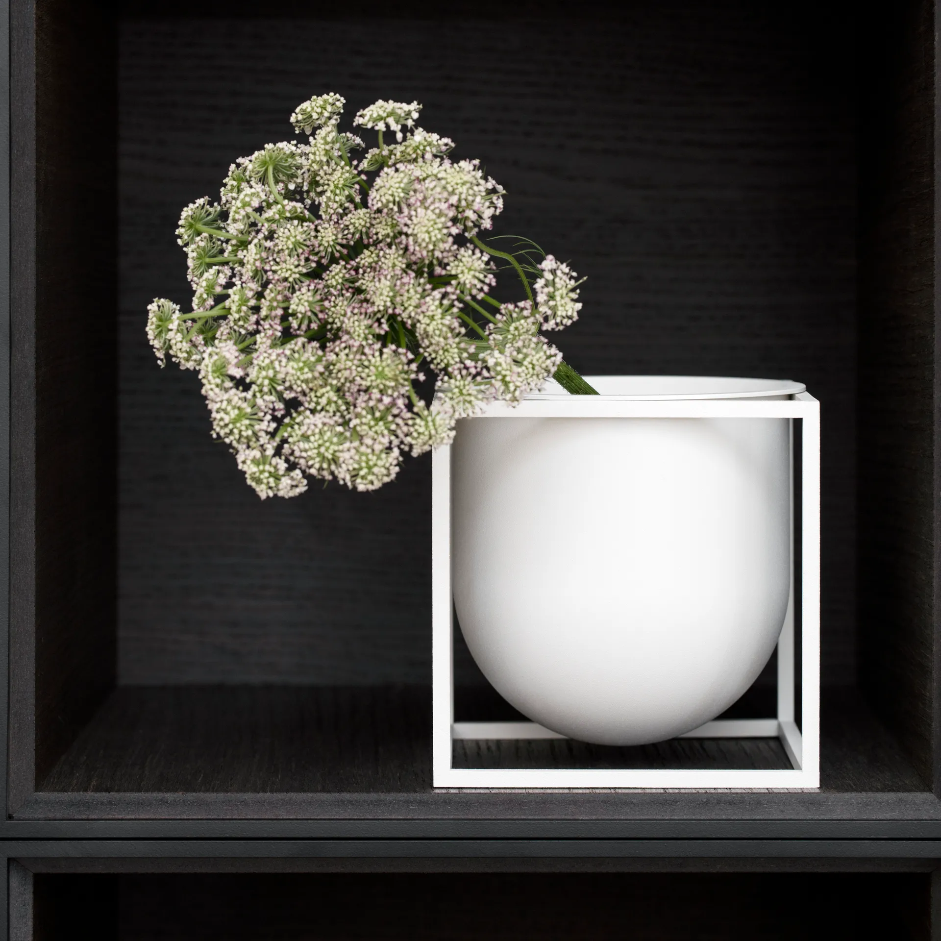 Vaso de flores Kubus 14 cm, Branco Audo Copenhagen