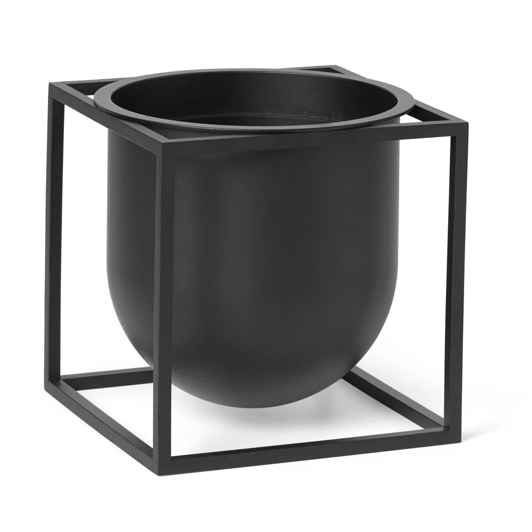 Vaso de flores Kubus 14 cm, Preto Audo Copenhagen