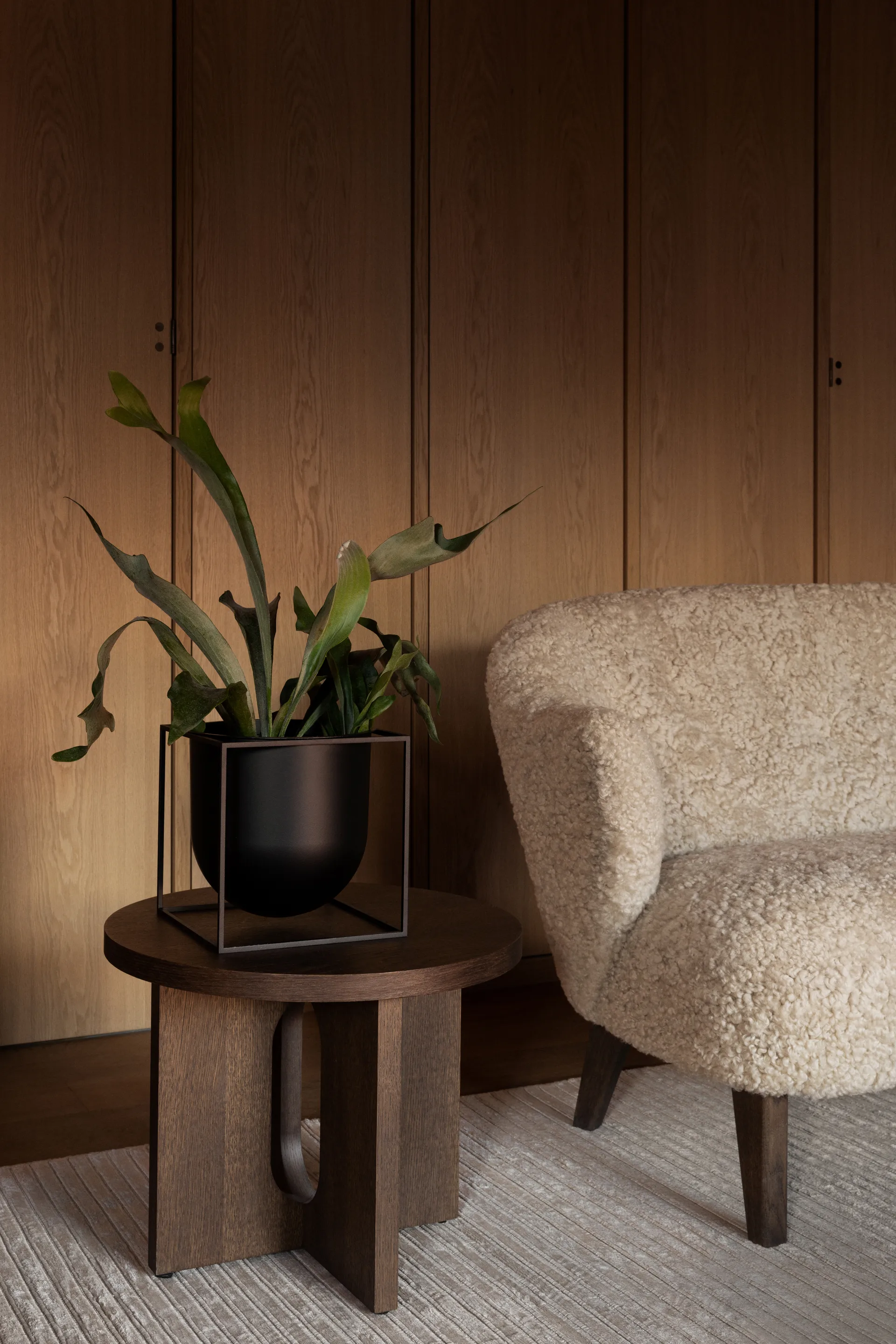 Vaso de flores Kubus 23 cm, Preto Audo Copenhagen