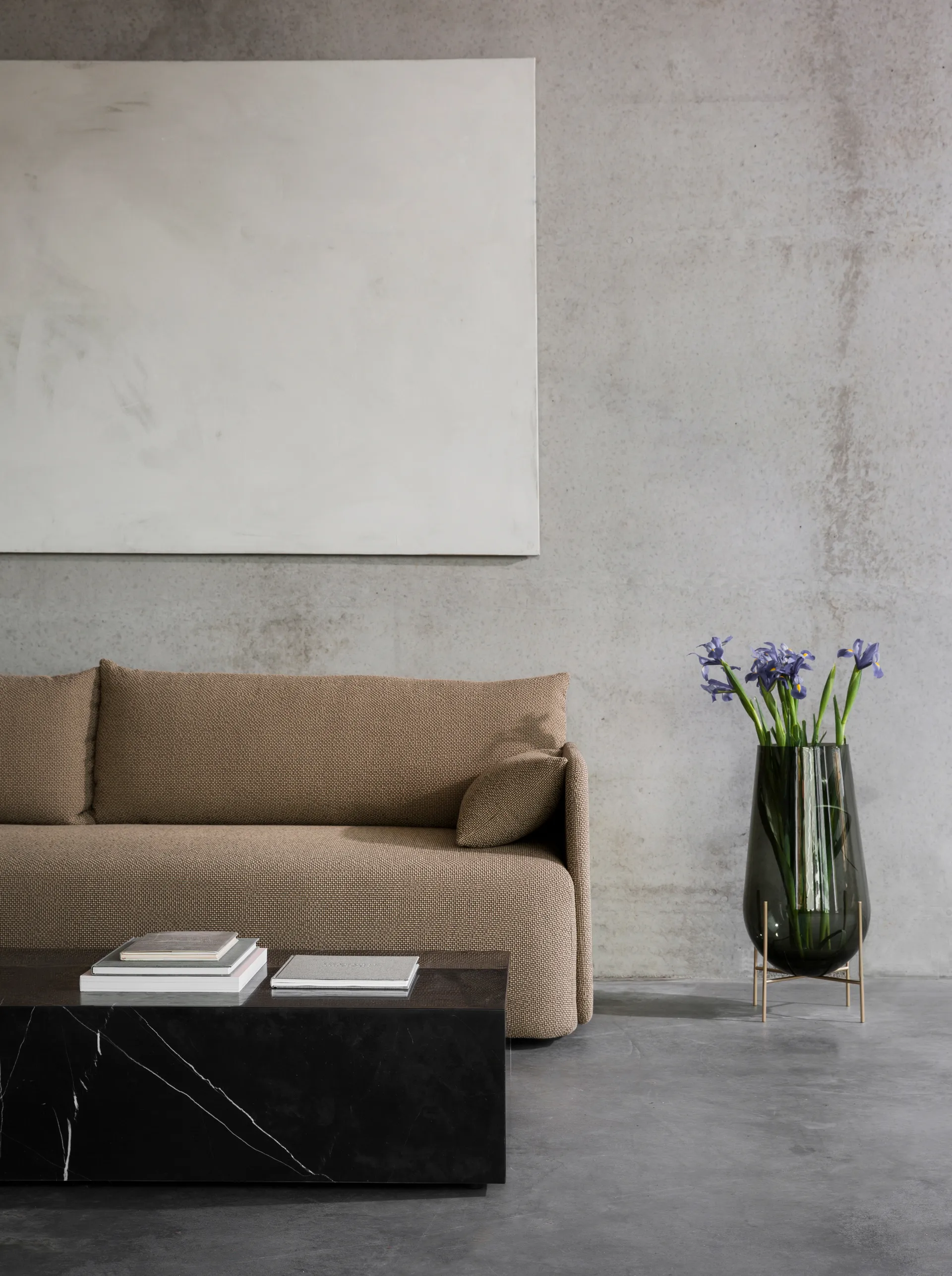 Vaso Échasse , Vidro fumado Audo Copenhagen