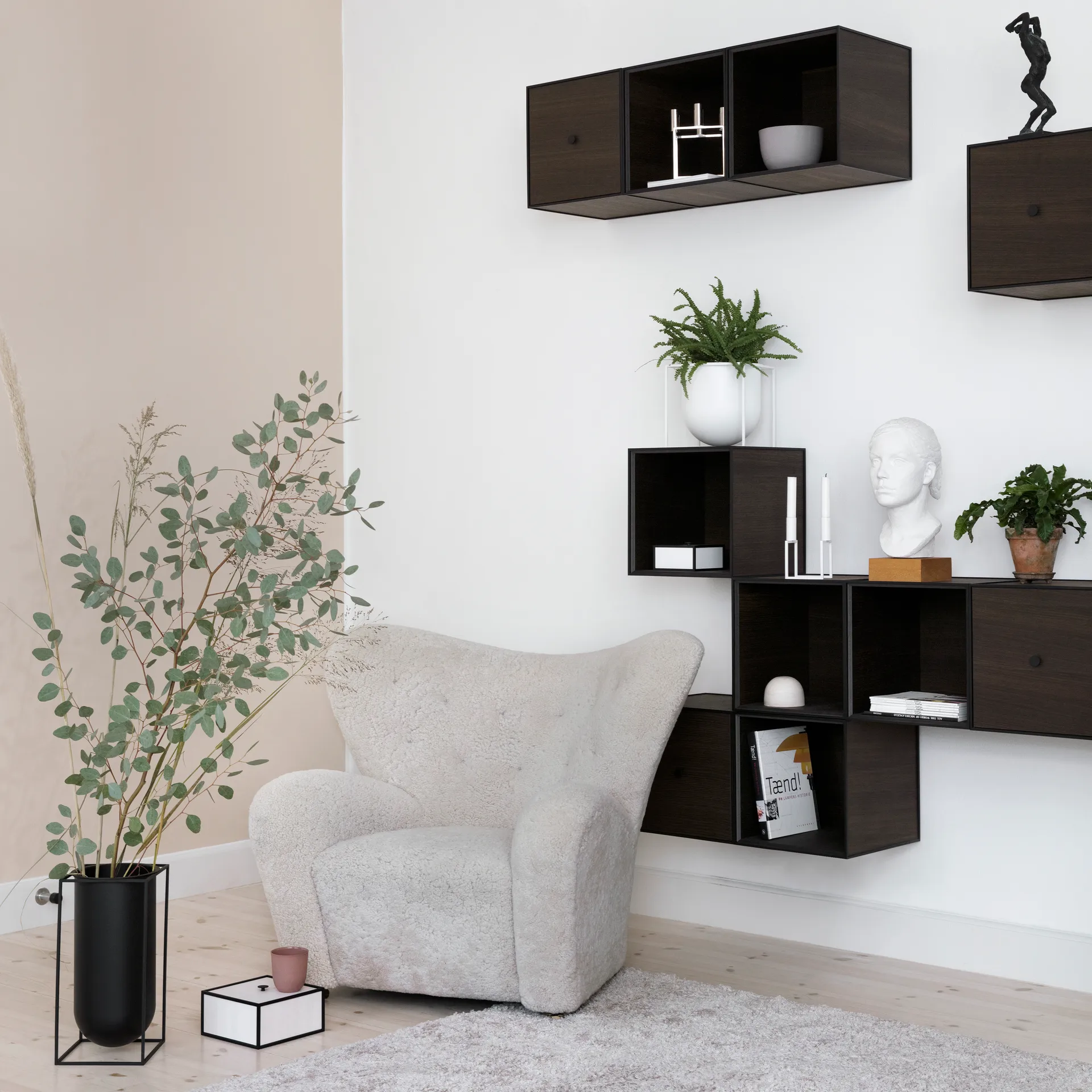 Vaso Kubus Nolia, Preto Audo Copenhagen