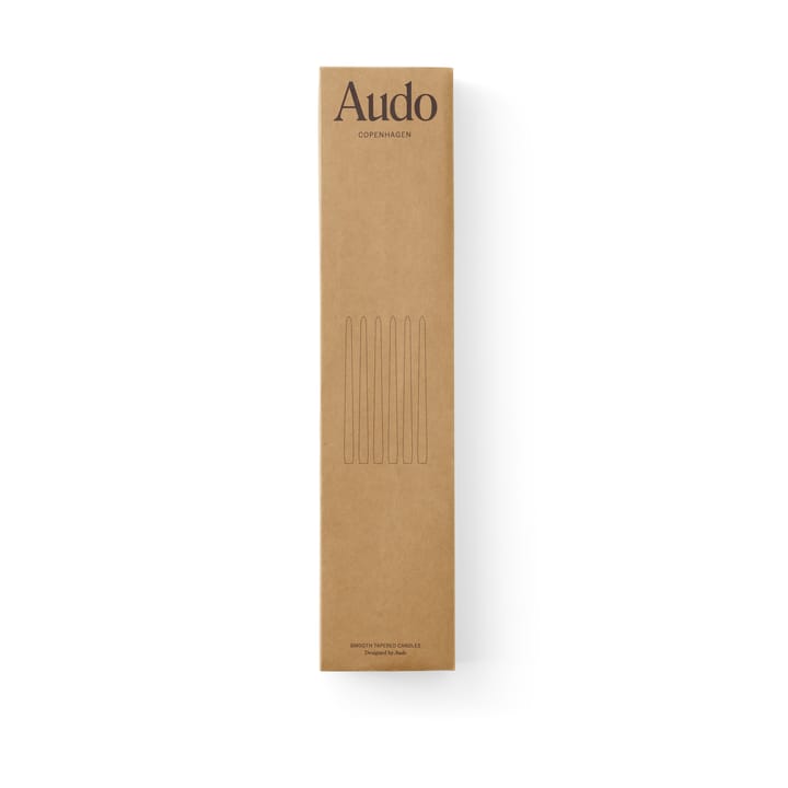 Velas Spire 38 cm 6-unidades , Ocre Audo Copenhagen