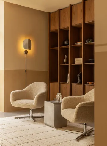 Wing aplique de parede - Alumínio polido, 47 cm - Audo Copenhagen