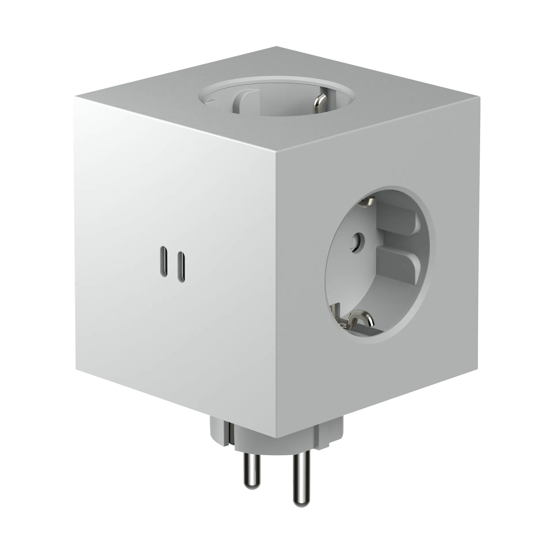 Adaptador tomada quadrado 2 , Gotland Cinzento Avolt