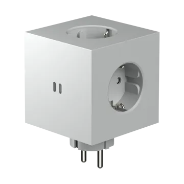 Adaptador tomada quadrado 2  - Gotland Cinzento - Avolt