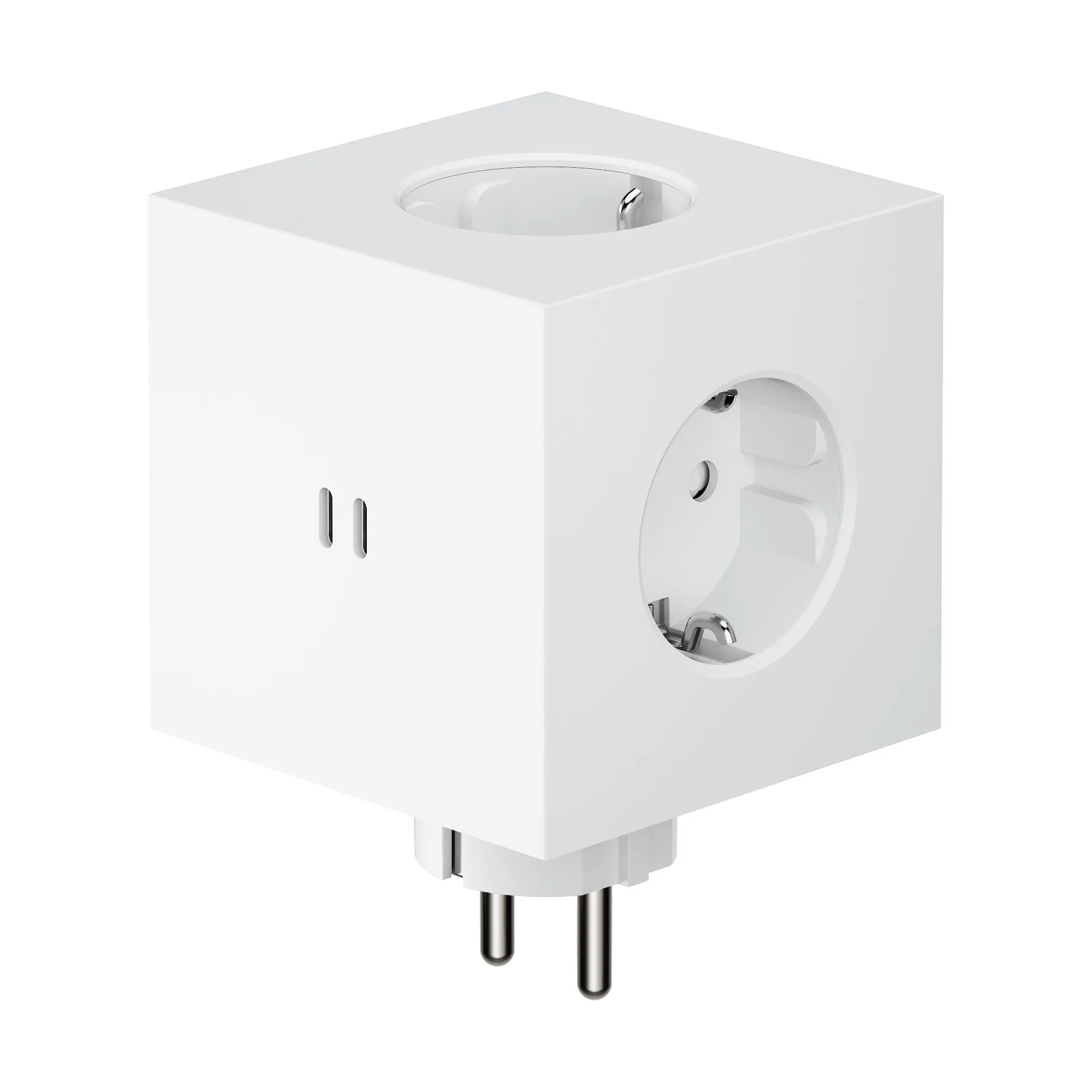 Adaptador tomada quadrado 2 , Martinelli Luce Opal White Avolt