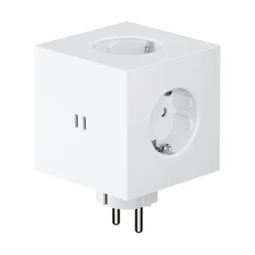Adaptador tomada quadrado 2  - Martinelli Luce Opal White - Avolt