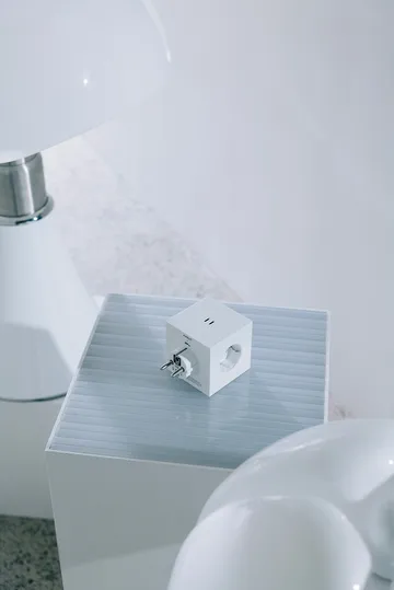 Adaptador tomada quadrado 2  - Martinelli Luce Opal White - Avolt