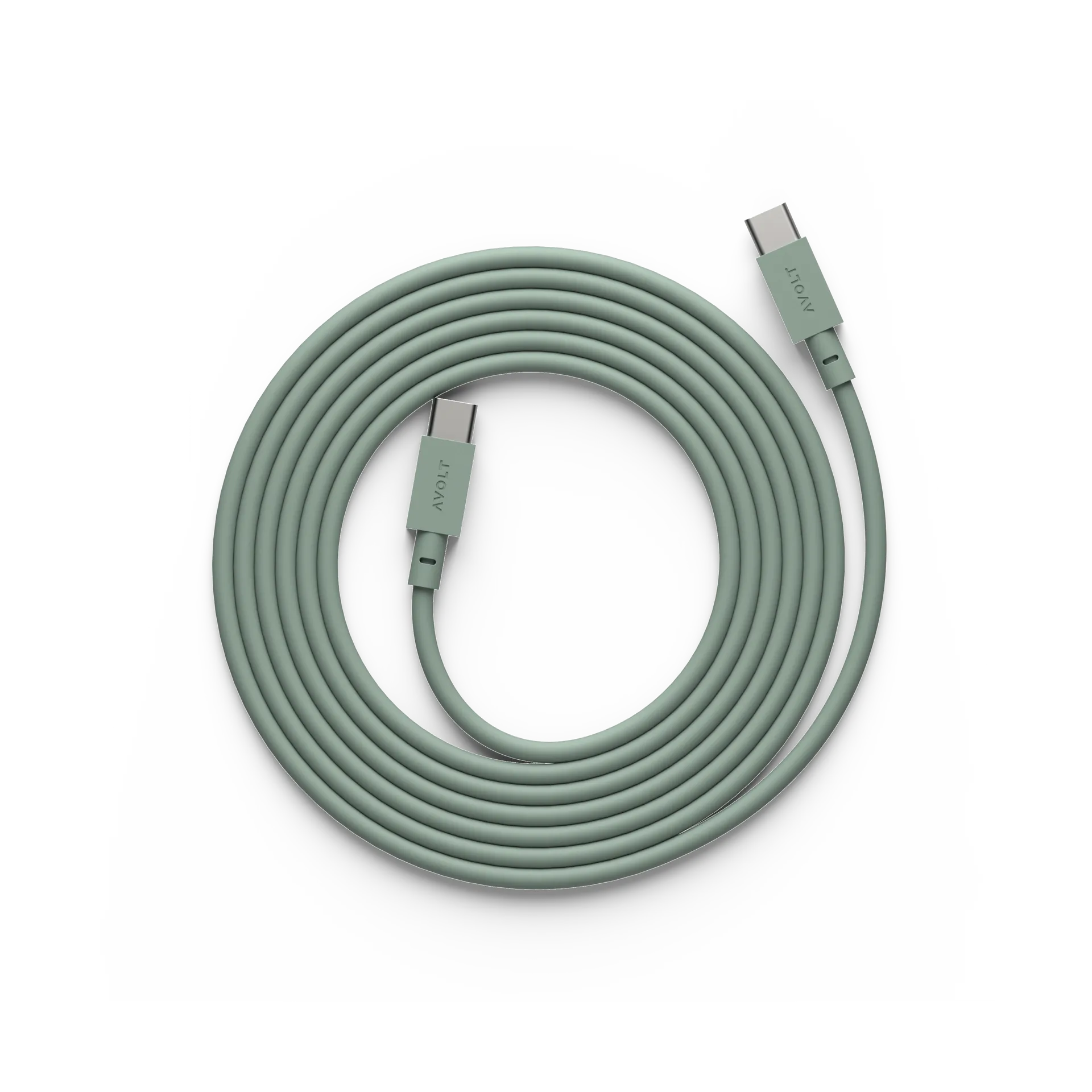 Cable 1 USB-C para USB-C cabo de carregamento 2 m, Oak green Avolt